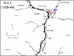 Map of Kali Gandaki River